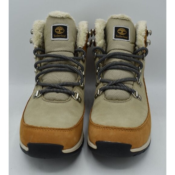 Timberland Women 9 Mt. Maddsen Mid Wheat Nubuck Waterproof Lined Hiking Boots - Picture 3 of 13